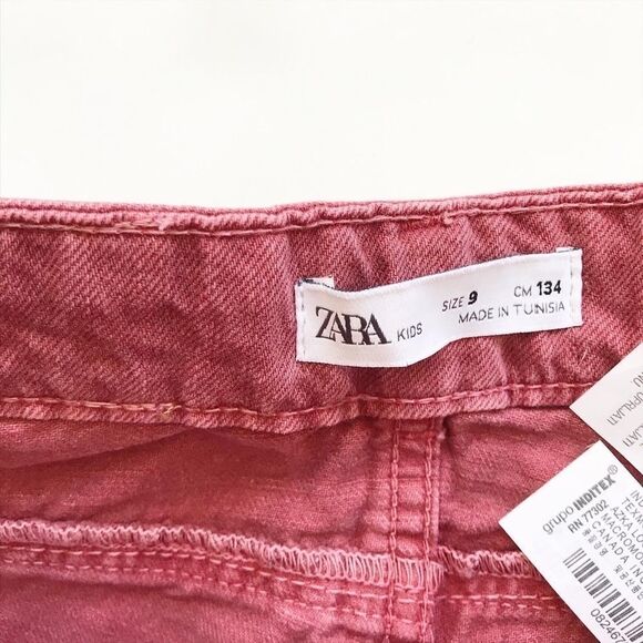 Zara brick/rust baggy cinched cuff jeans EUC 9Y - Picture 4 of 6